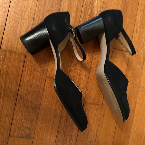 Nine West Black Strapped Heels size 10M - Picture 7 of 11